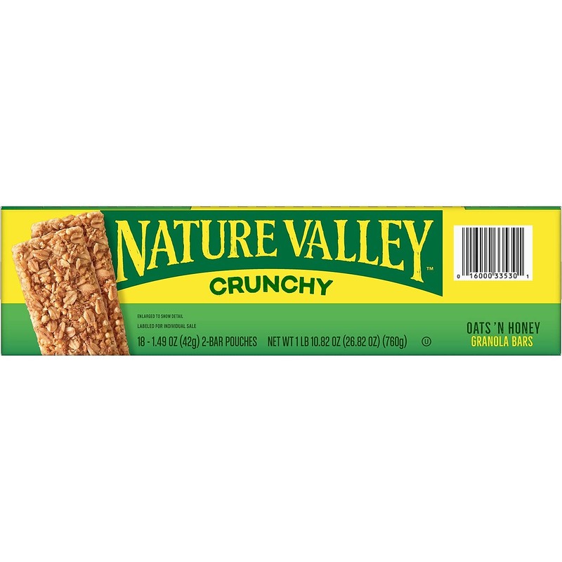 Nature Valley SN3353 Nature Valley Granola Bars, Oats'n Honey Cereal,