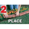 Let's Edge It! Decorative Plastic Brick Edging with 4 Built-In