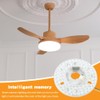 HKZTUY 18W 4.9-Inch Ceiling Fan LED Light Replacement, Dimmable LED