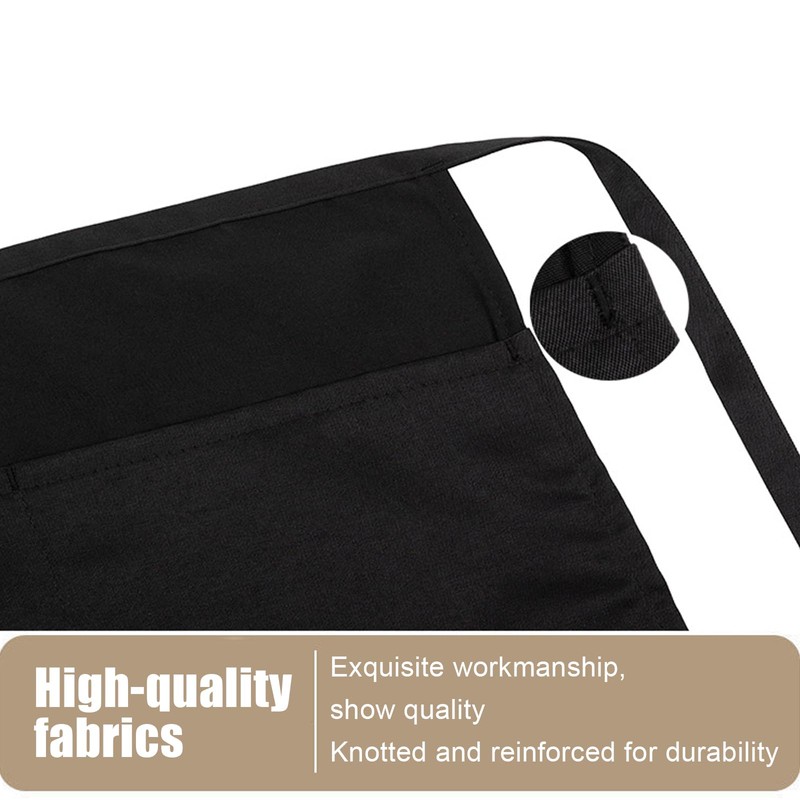 JDRGJTH 20 Pack Server Aprons with 3 Pockets Half Aprons