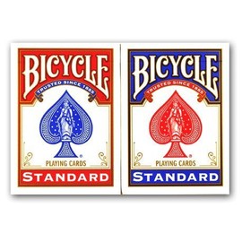 USPCC 4 Decks BICYCLE Format Poker (2 Blue / 2 Red)