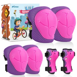 Knee Pads Children's Pads Set Inline Protectors 6 in 1 Protective Equipment for 3-7 Years Children Elbow Pads Wrist Guards Protectors for Skateboard Scooter Skating Driving