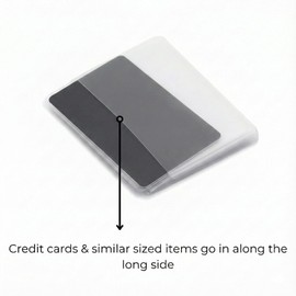 Wallets Set of 2 Clear Premium Quality Wallet Insert from (Trifold 6 Page)