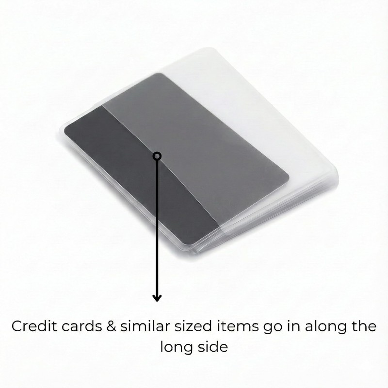 Wallets Set of 2 Clear Premium Quality Wallet Insert from