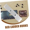 Ipetboom 2pcs Bunk Bed Ladder Hooks J Shaped Bracket Accessory