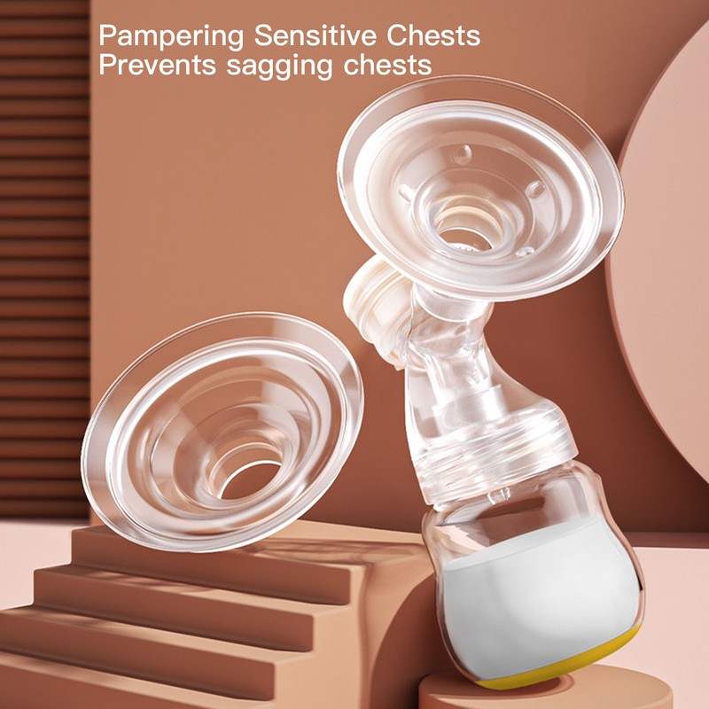 Electric Double Breastfeeding Pump 5 Levels Suction Less Noise Rechargeable