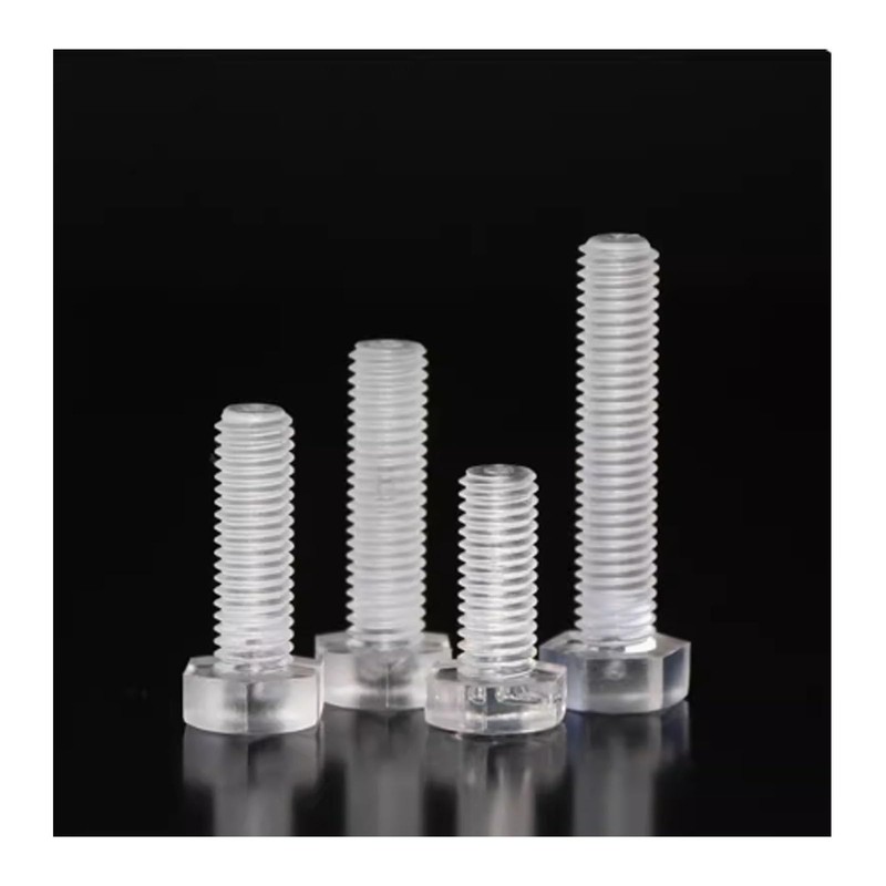 PC (Polycarbonate) Acrylic Plastic Transparent Metric Hex Nut M5 30PCS