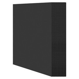 Mat Board Center, Pack of 25 Foam Core Backing Boards 3/16" (5x7, Black)