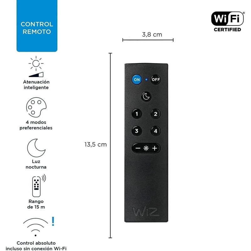 WiZ Connected 2.4Ghz WiFi Remote, Compatible with WiZ Lights, Compatible
