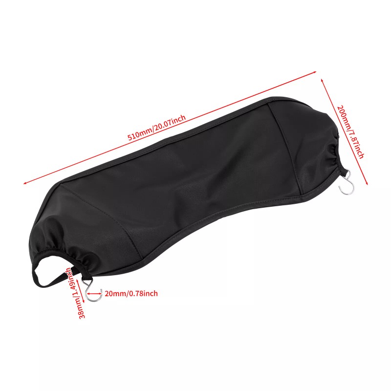 HDBUBALUS Fuel Tank Bra Black Protector Shield For Harley Electra