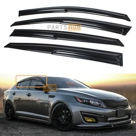Fits for 2011-2015 Kia Optima K5 KDM Wavy Mugen Style Window Visors Rain Guard Deflectors