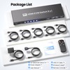 5 Port HDMI KVM Switch, 4K@60Hz USB 3.0 KVM Switch