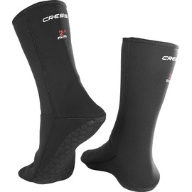 Cressi Unisex's Boots 2.5mm Metallite Neoprene Socks-Black, X-Large