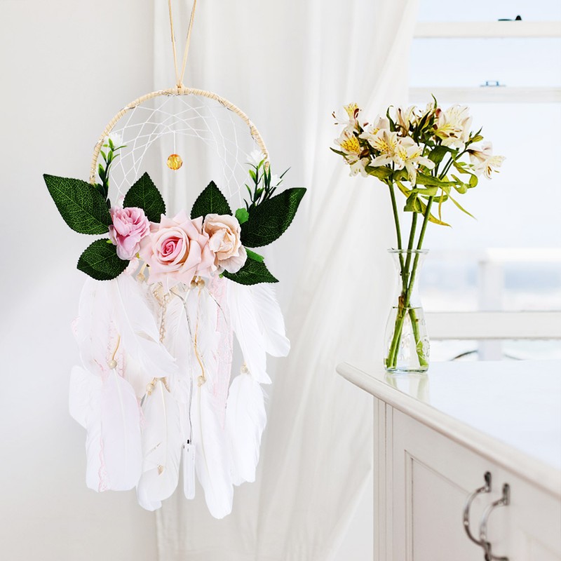 Home Garden Decoration Wall Hanging Feather Dreamcatcher Pendant Gift with