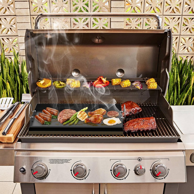 Onlyfire Universal BBQ Griddle with Handles for Most Grills, Ceramic