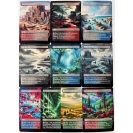 Fetch Lands Complete set of 10 - Proxy Cards with Custom designed art