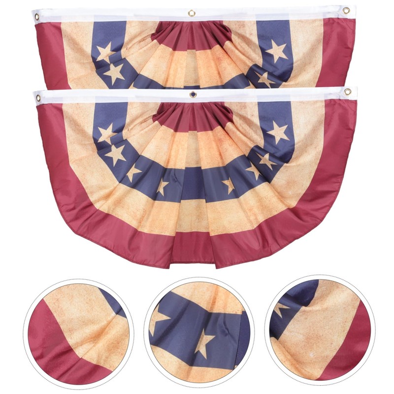 Outanaya 4th of July Decorations American Flag Flags Semicircle Patriotic