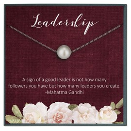 Leadership Gift for Women Boss Retirement Gift Necklace for Coworkers