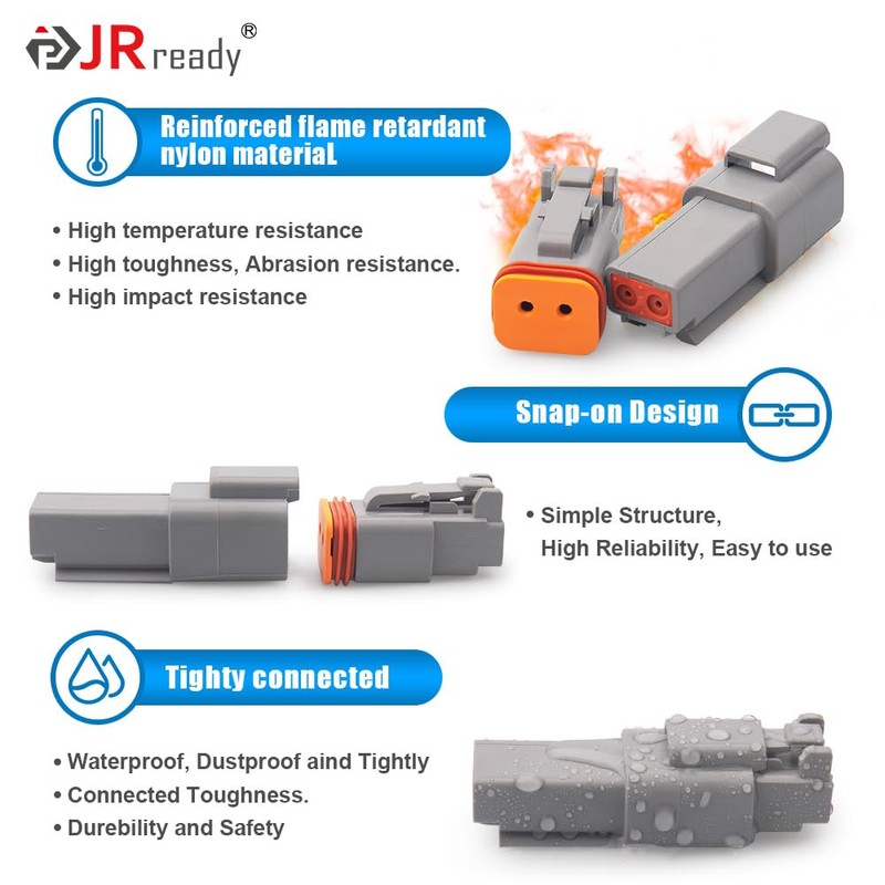 JRready ST6318-201 DT Deutsch Connector Kit - 8 Sets 2
