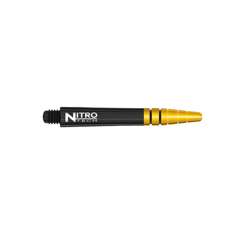 RED DRAGON Nitrotech Intermediate Black and Gold Dart Stems -