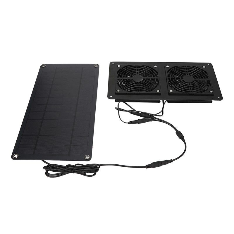 10W Solar Panel Powered Fan Efficient Fast Cooling Solar Powered
