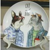 West Elm Rachel Kozlowski Dapper Animal Salad Plate - Cat