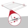 SPARES2GO Adjustable Extendable Grill Shelves with New Locking Nut for