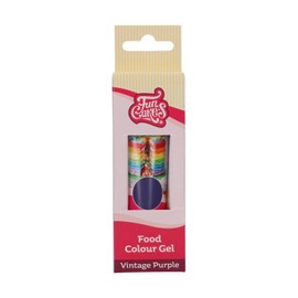 FunCakes Food Colour Gel Vintage Purple, Viola: Colorante Alimentare Gel per Pasta di Zucchero, Glassa, Marzapane, Creme, Torte, Impasti. Semplice e Facile da Usare. Crea Colori Vivaci. Halal. 30 g