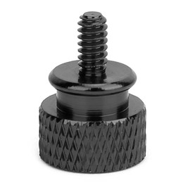 Walfront 20PCS/Set Thumb Screws System 6#-32 Teeth Aluminum Alloy Computer Case Thumb Screw(Black)