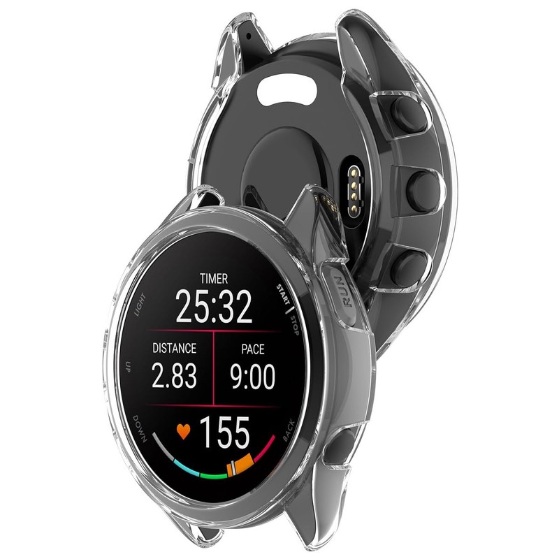 HOMTERN 2-Pack Cases Compatible with GARMIN Forerunner 165/165 Music Case,Flexible