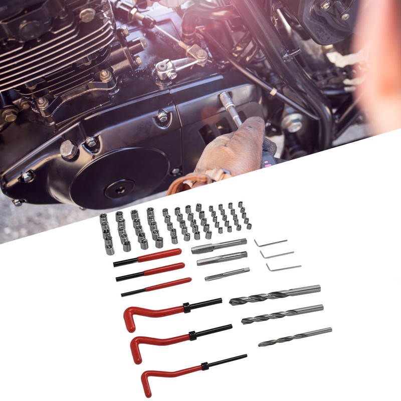 75Pcs Thread Repair Kit Restore Tool Spanner Wrench Twist Drill