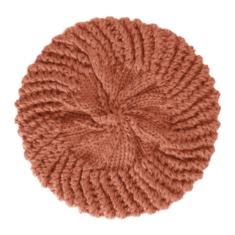 ZLYC Women's Cable Knitted Beret Hats Braided Baggy Wool Beret