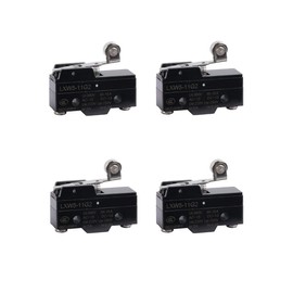 MACHSWON 4 PCS Micro Mini Limit Switch Silver Dot Contact LXW5-11G2 Momentary 220V/250V 5A SPDT NO/NC Bakelite Travel Switch