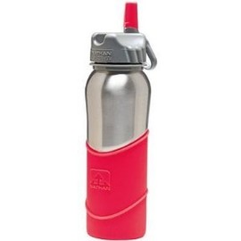 Nathan Edelstahl 700 ml Silikon Sleeve Flip Stroh Flasche