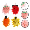 Minkissy 4pcs Fruit-themed Shower Balls for Exfoliating Skin Including Watermelon