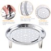 XGzhsa Stainless Steel Steaming Rack, Round Steaming Stand, 3 Pieces