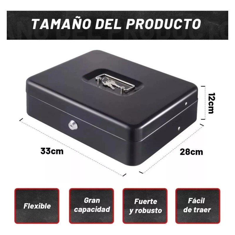 INSMART CASA Caja De Dinero Capas De Metálica Caja De