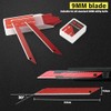 Gomake 9mm Utility Knife Replacement Blades,30 Degree Snap Off Carbon
