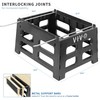 VIVO Black Plastic Beehive Stand for 10 Frame Langstroth Hives,