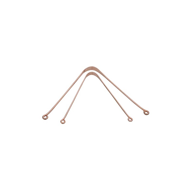 HealthGoodsIn Limpiadores Linguales De Cobre (Juego De 2) Para Aliviar