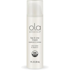 Dr. Mercola Ola Botanicals Organic Eye & Line Cream, 1 Fl. Oz. (30 mL), Replenish and Renew, Shea Butter and Vitamin E, Certified USDA Organic, Cruelty Free, Non-GMO