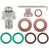 M12.1-1.25 x 15mm Oversize Piggyback Oil Drain Plug, Stainless Steel