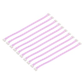 sourcing map PH 2.0 Double Female Connector Plug 5 Pins Micro Electrical Connectors with 20cm Wire Cables for Electrical Appliances Pack of 10