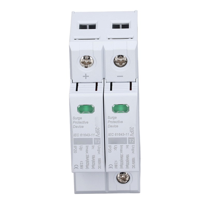 DC Solar PV Surge Protector 2P 10 To 20KA 35mm