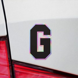 Holographic Decal Stickers Of Letter G Silhouette Premium Waterproof Vinyl Decal Stickers For Laptop Phone Accessory Helmet Car Window Mug Tuber Cup Door Wall Decoration ANDVER3011030HO110322