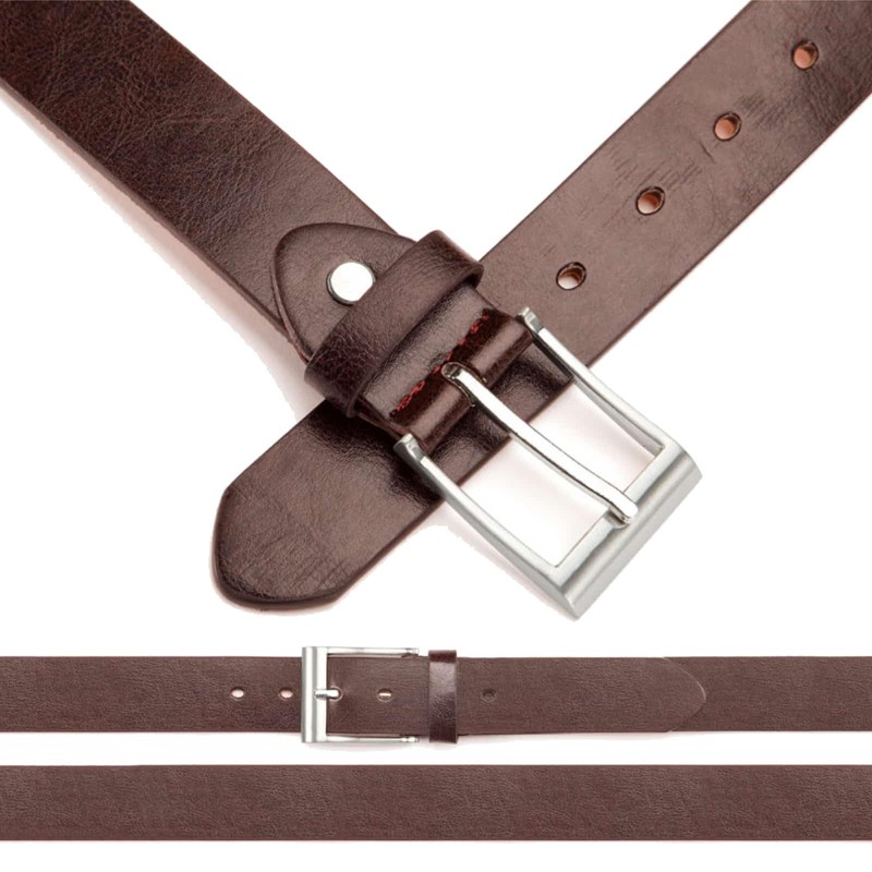 BEZLIT Men's Leather Belt Faux Leather 30602, brown