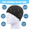 2 Pack Waterproof Swimming Caps with Eye Protection Function, They