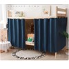 Navhao Dorm Home Solid Thicken Bunk Blackout Bed Curtains Cloth