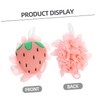 Minkissy 4pcs Fruit-themed Shower Balls for Exfoliating Skin Including Watermelon