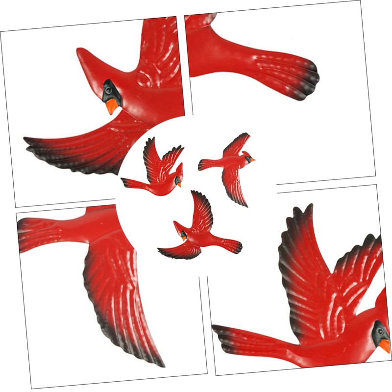 CHILDWEET 3 Pcs Wrought Pendant Wall Decor Bird Decor Metal